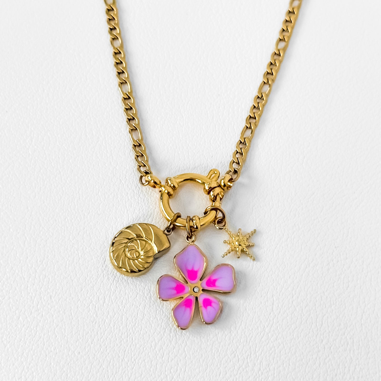 4mm Figaro Ring Chain