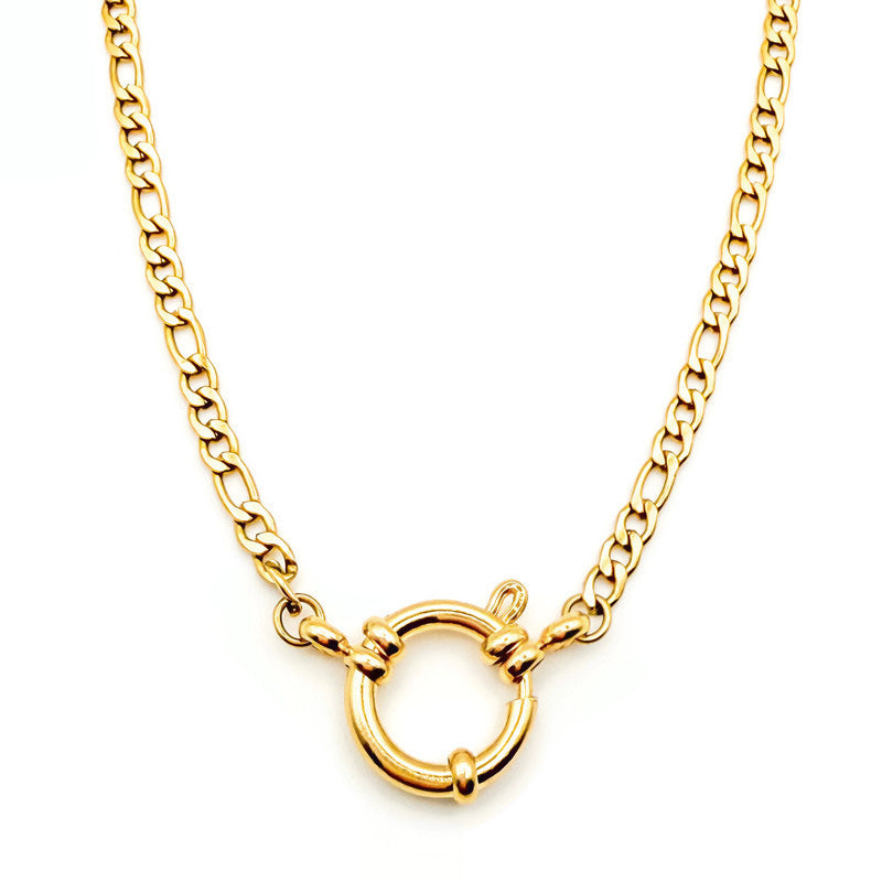 4mm Figaro Ring Chain