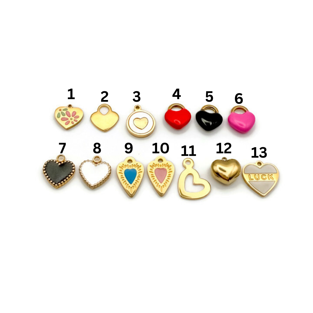 Small Heart Charms