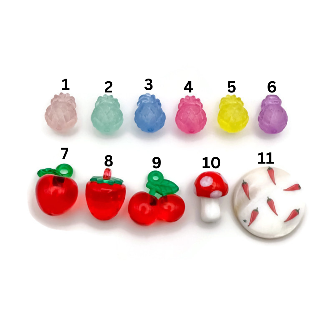 Food Bead Charms