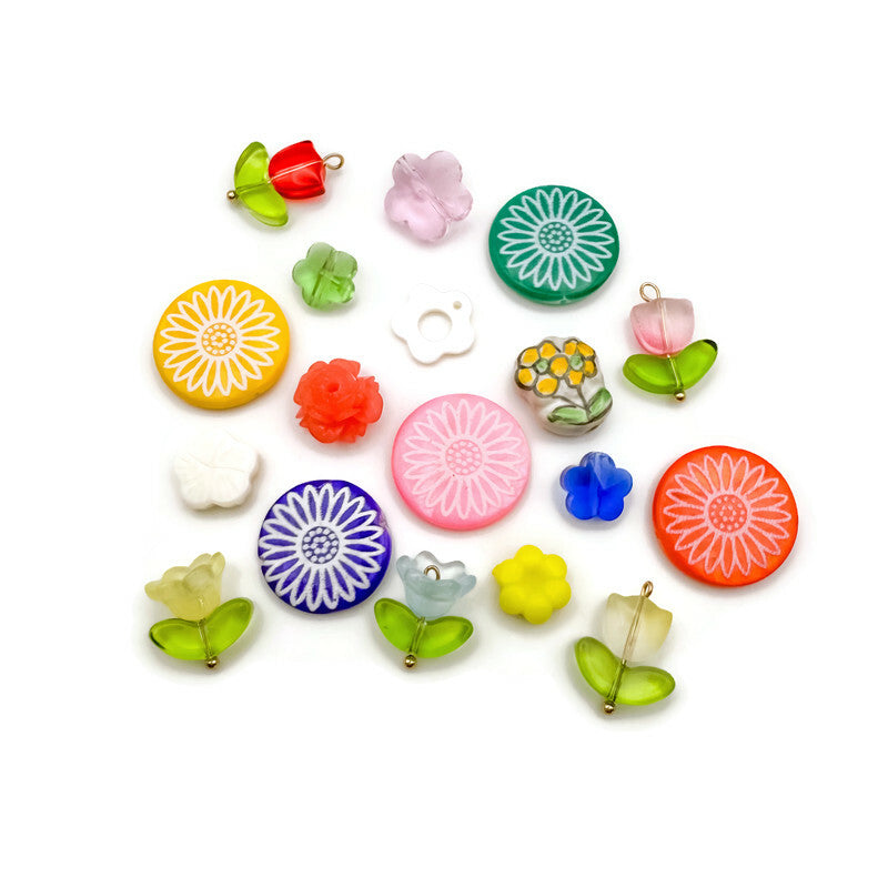 Flower Bead Charms