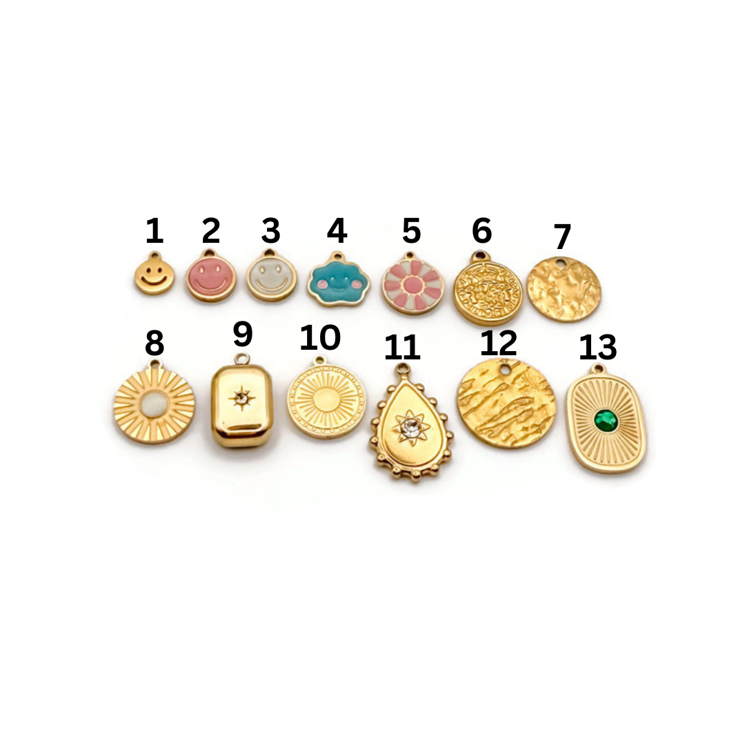 Flat Rounded Charms