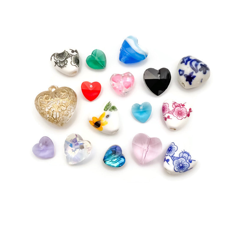 Heart Bead Charms