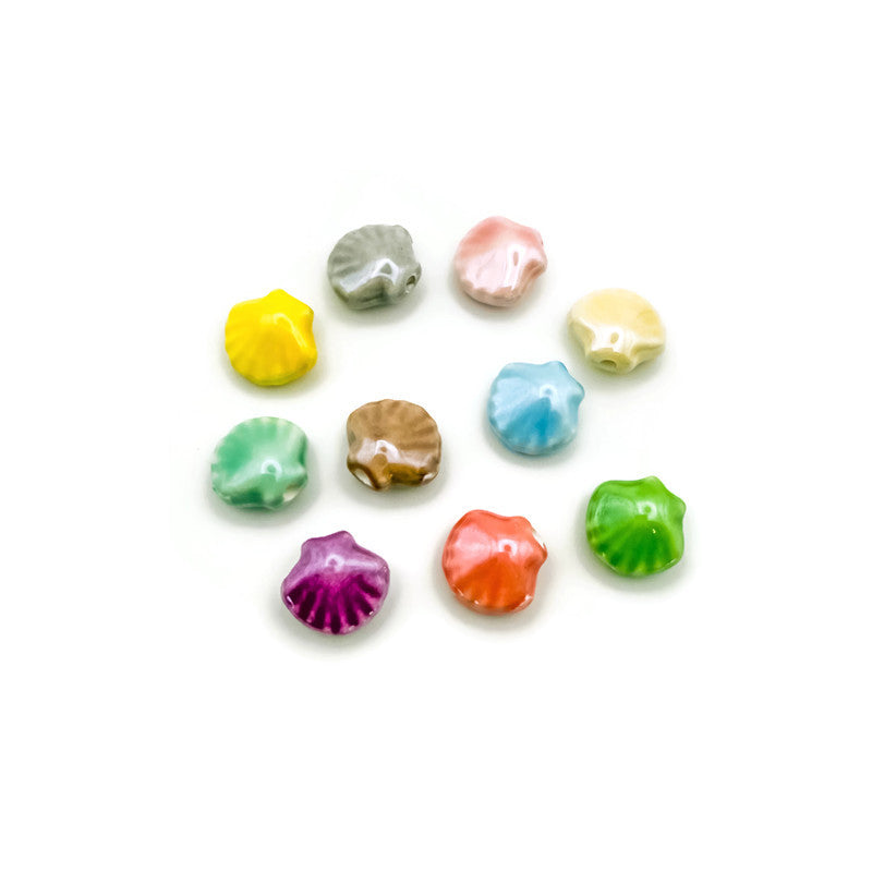 Porcelain Shell Charms