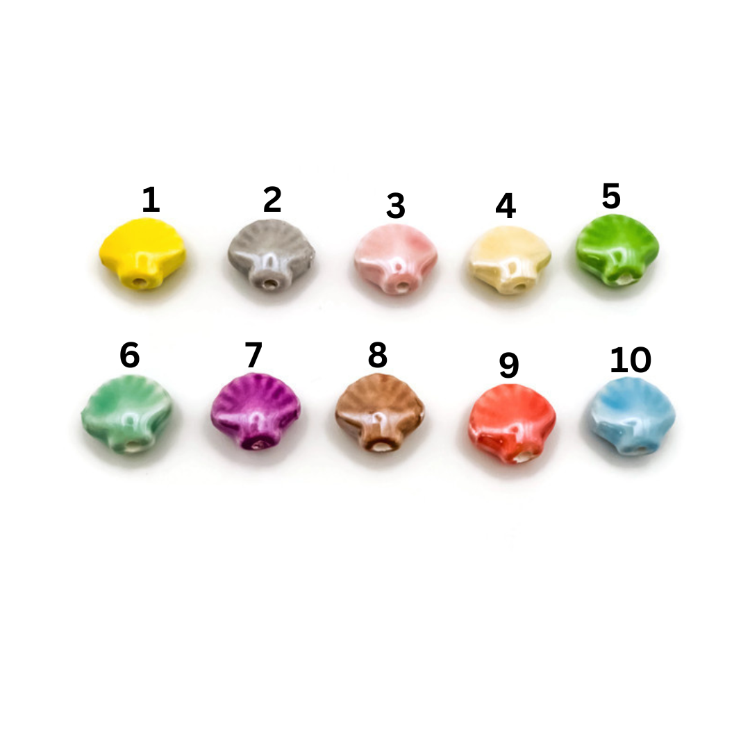 Porcelain Shell Charms