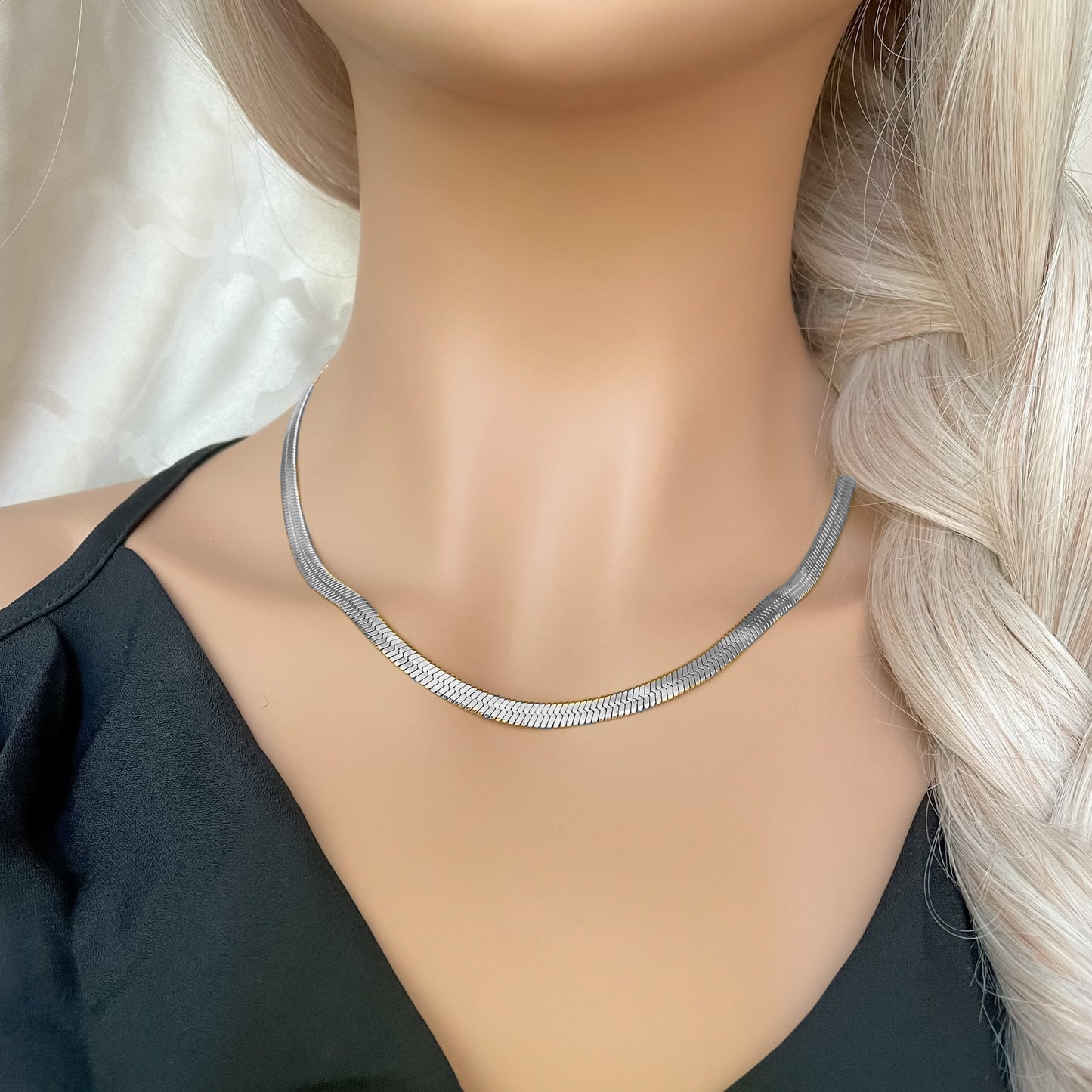 4mm Herringbone Necklace