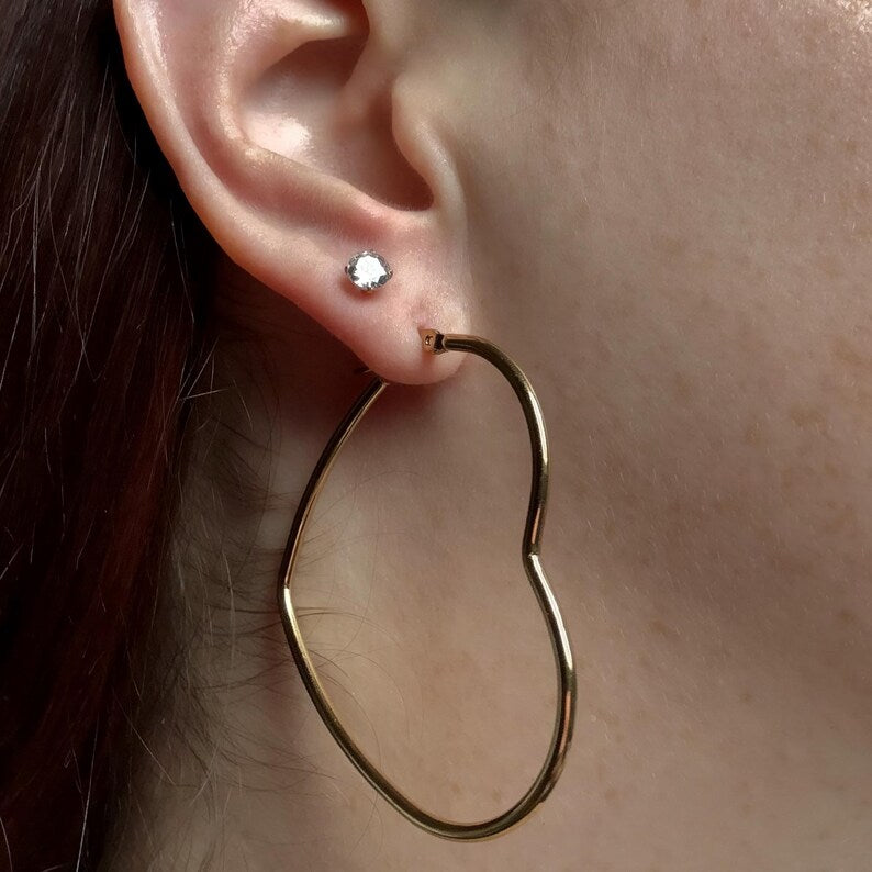 42mm Heart Hoops