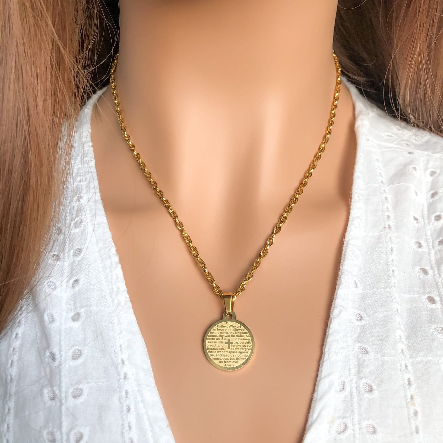 Lord’s Prayer Medallion - Krave & Co | Stylish Jewelry and Accessories. Shop our Sale.