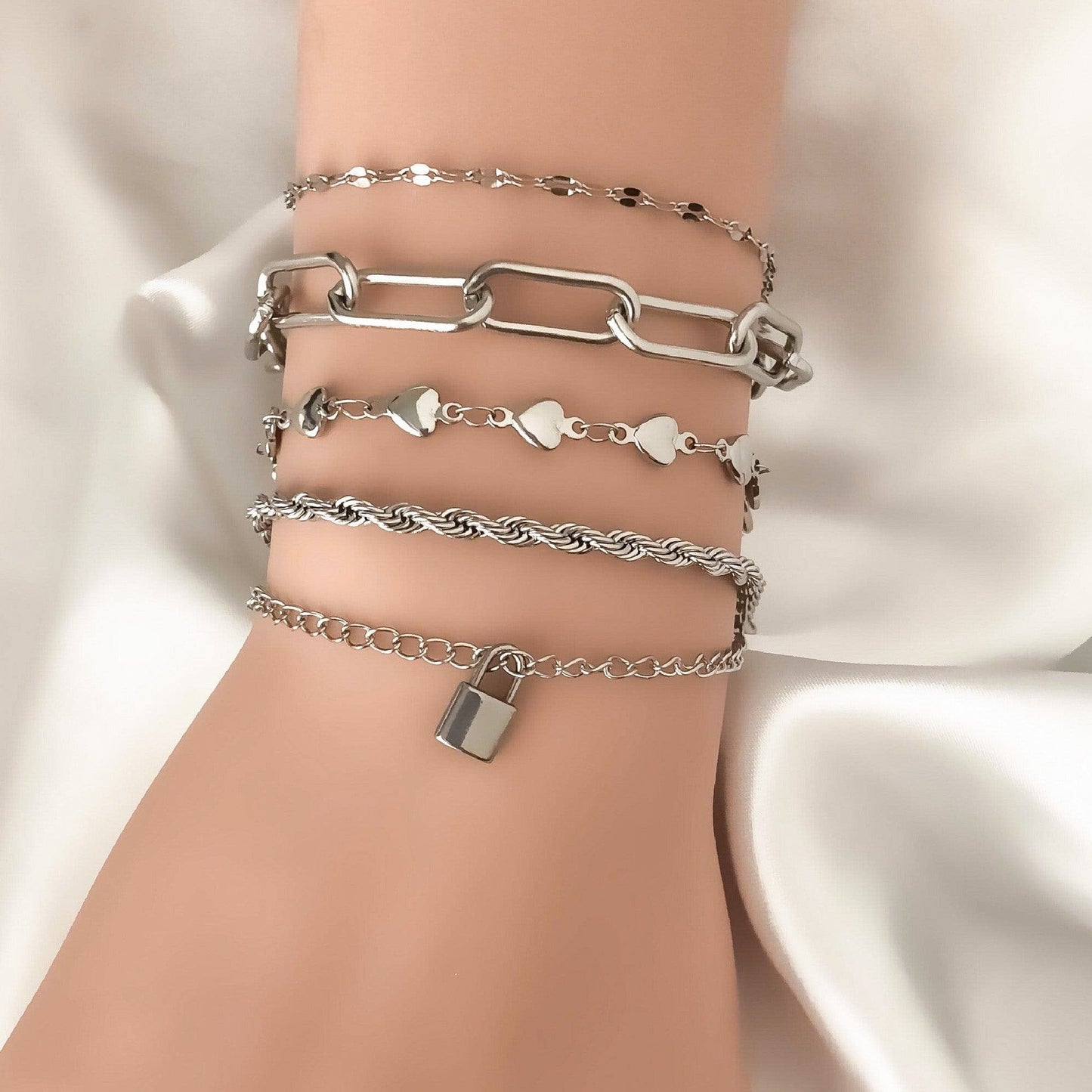 Paperclip Toggle Bracelet