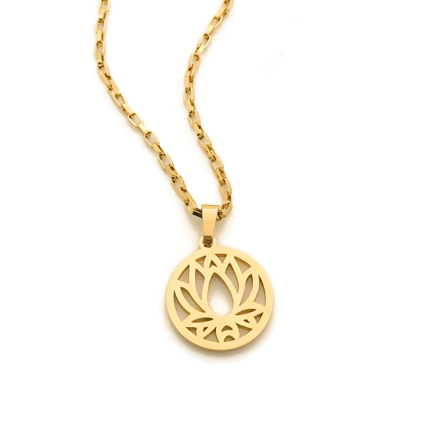 Lotus Medallion Necklace - Krave & Co | Stylish Jewelry and Accessories. Shop our Sale.