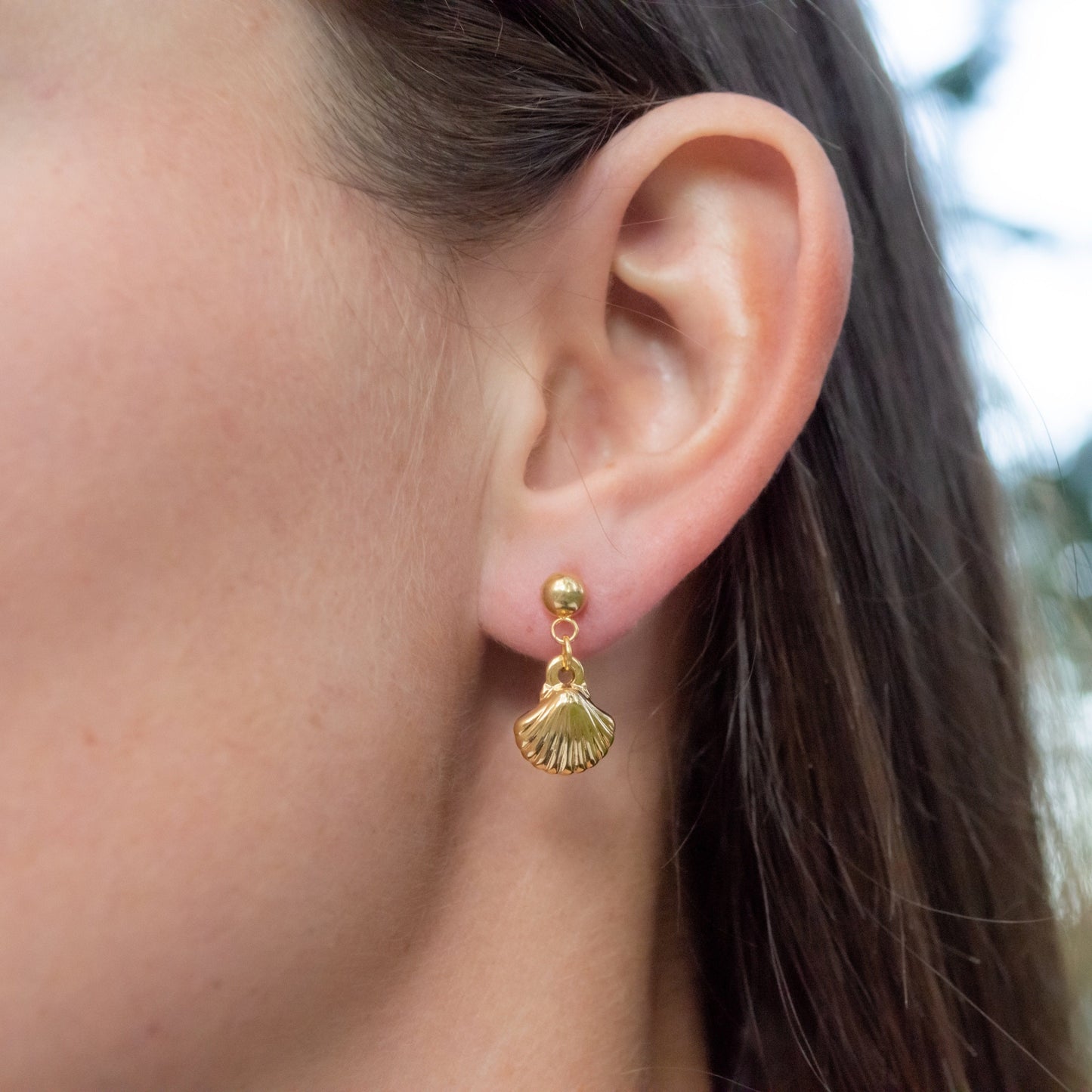 Seashell Studs - Krave & Co | Stylish Jewelry and Accessories. Shop our Sale.