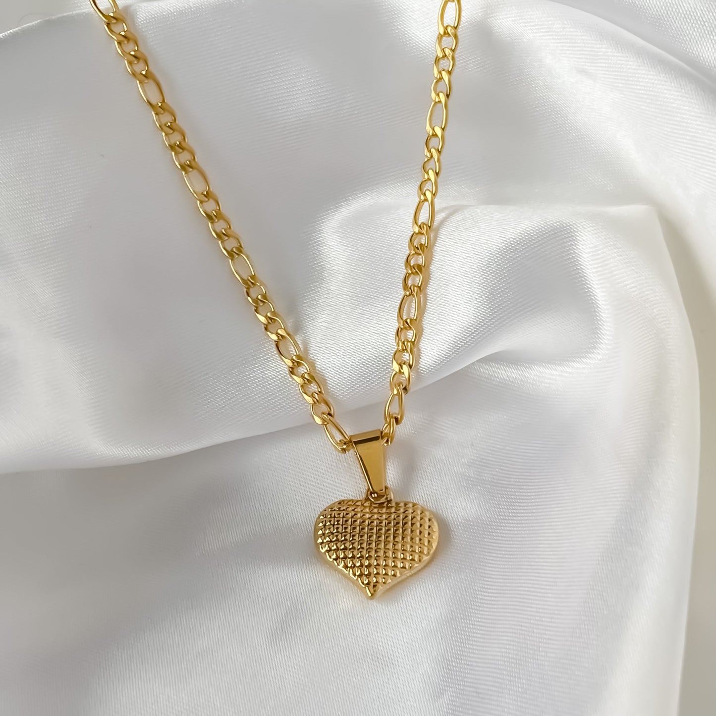 Textured Heart Necklace
