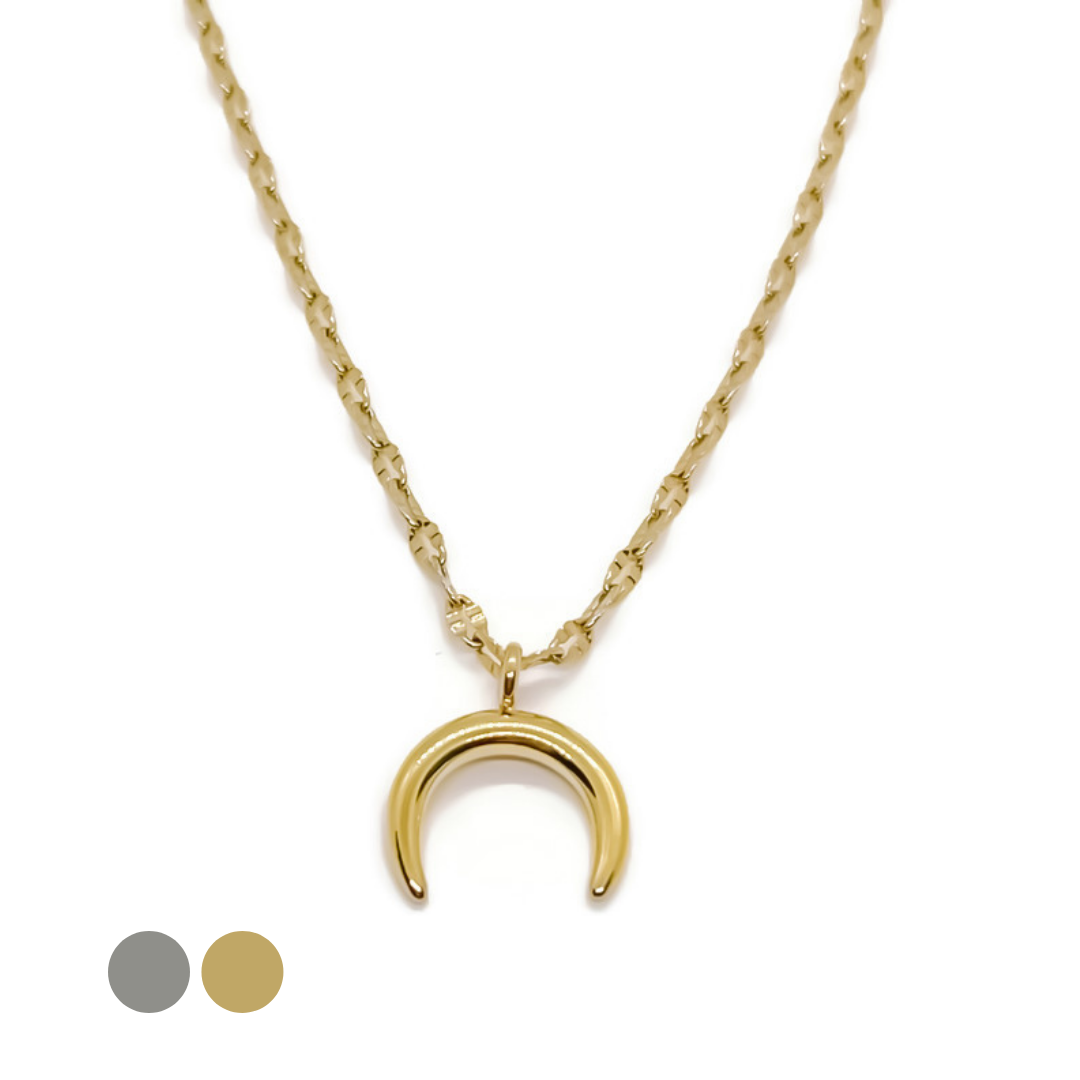 Double Horn Necklace