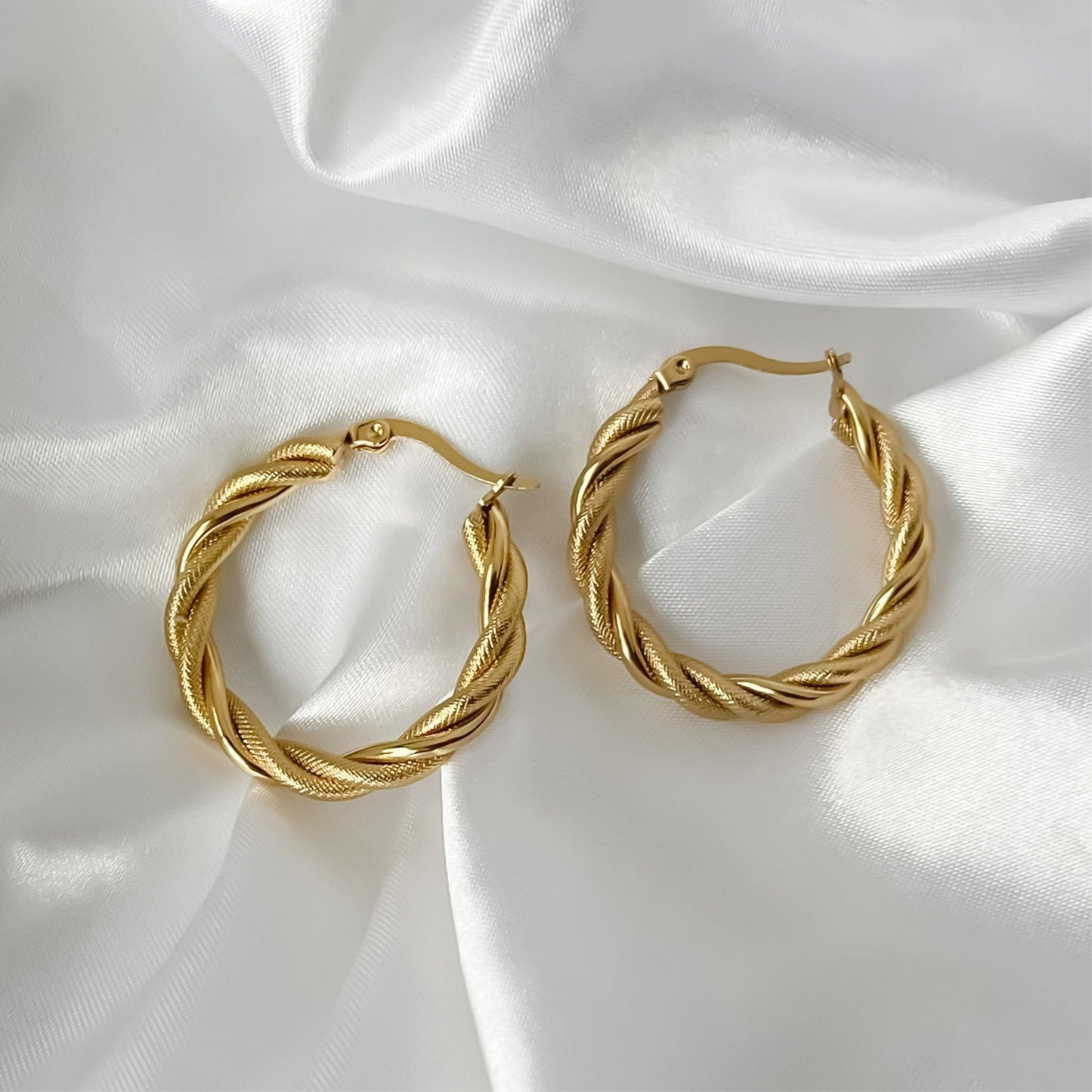 Thick Twisted Hoops
