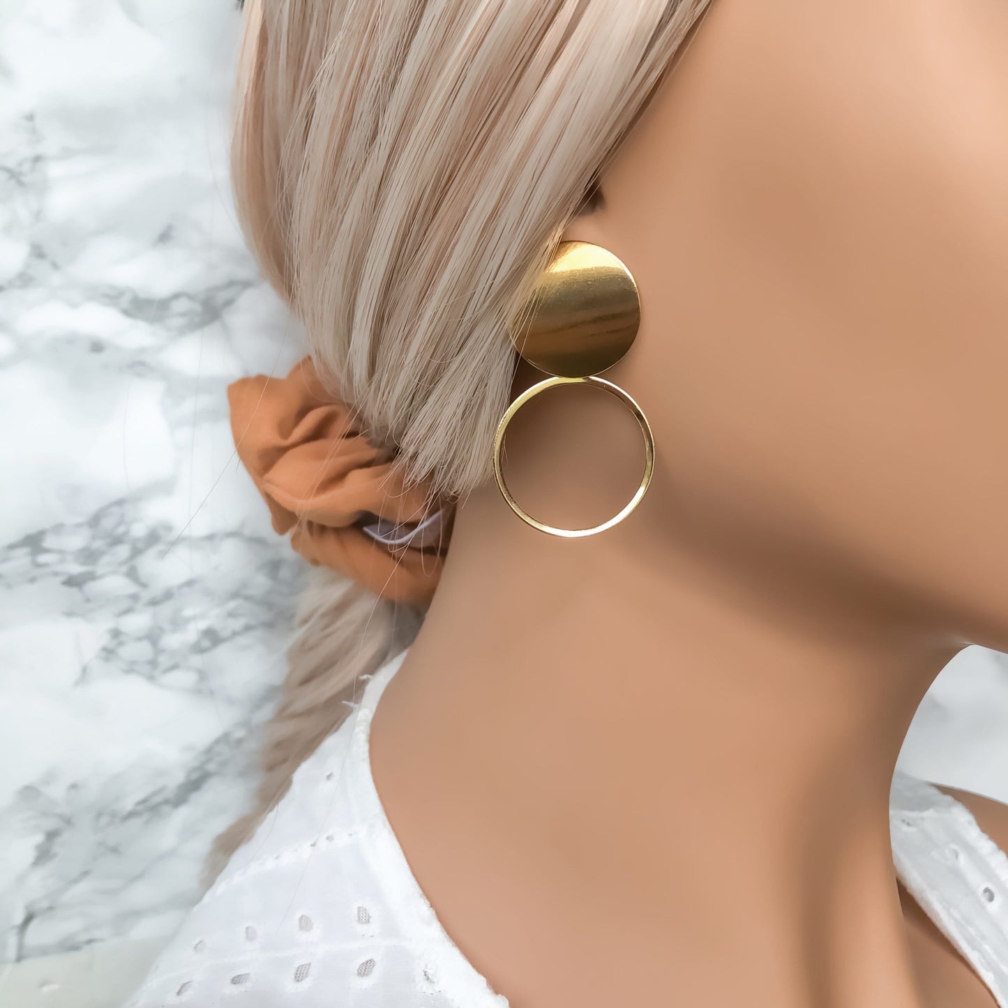 Circle Stud Earrings