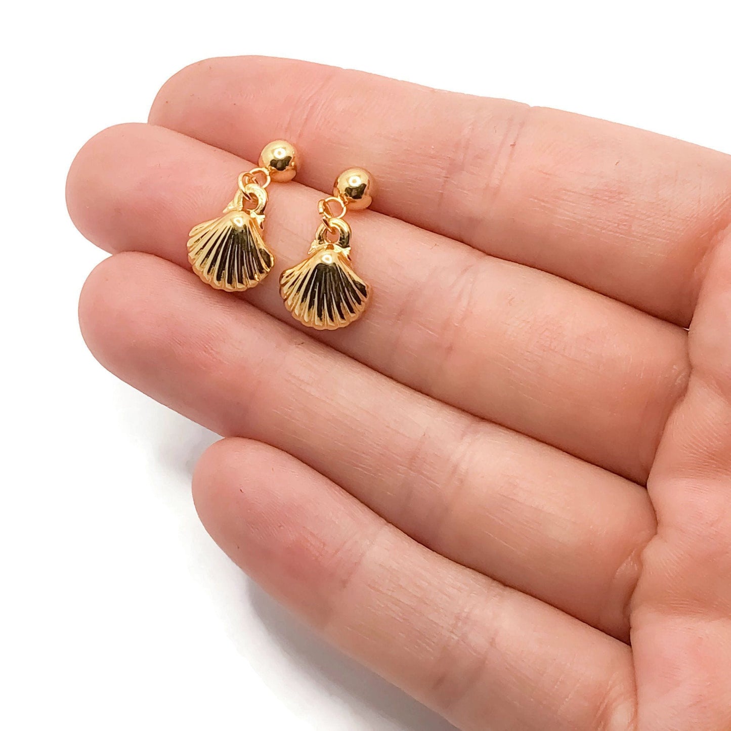 Seashell Studs - Krave & Co | Stylish Jewelry and Accessories. Shop our Sale.