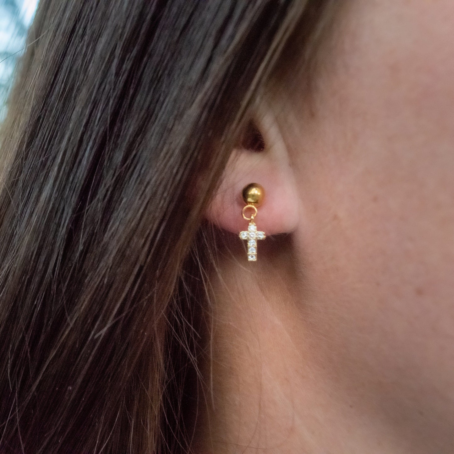 Tiny Cross Studs - Krave & Co | Stylish Jewelry and Accessories. Shop our Sale.