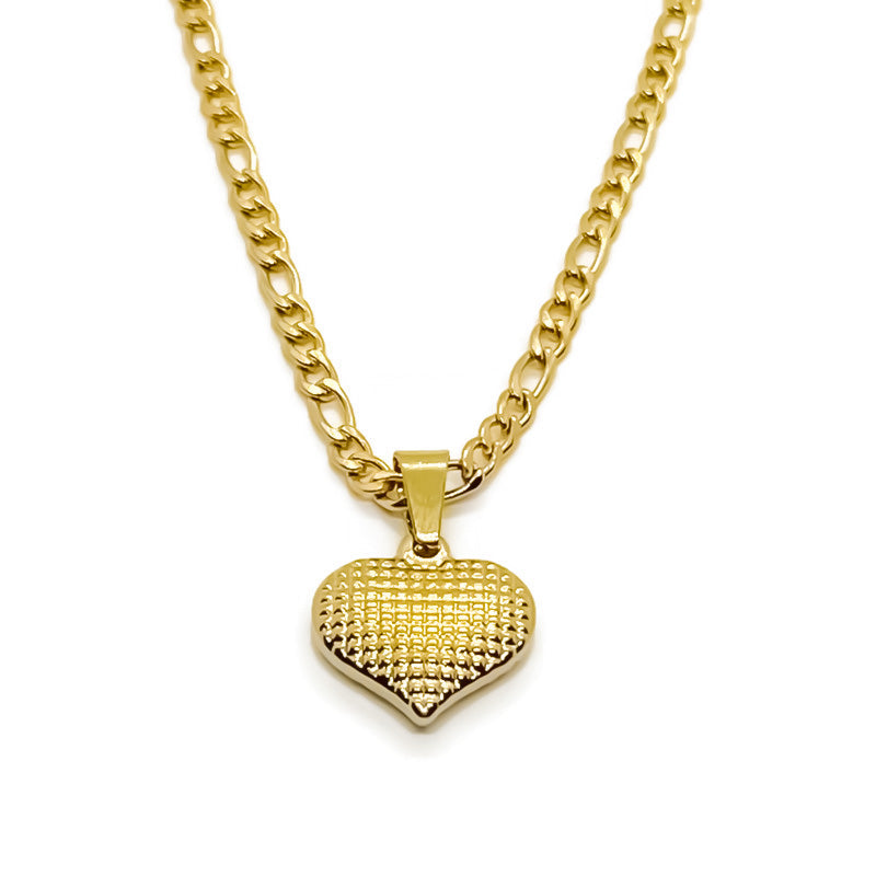 Textured Heart Necklace