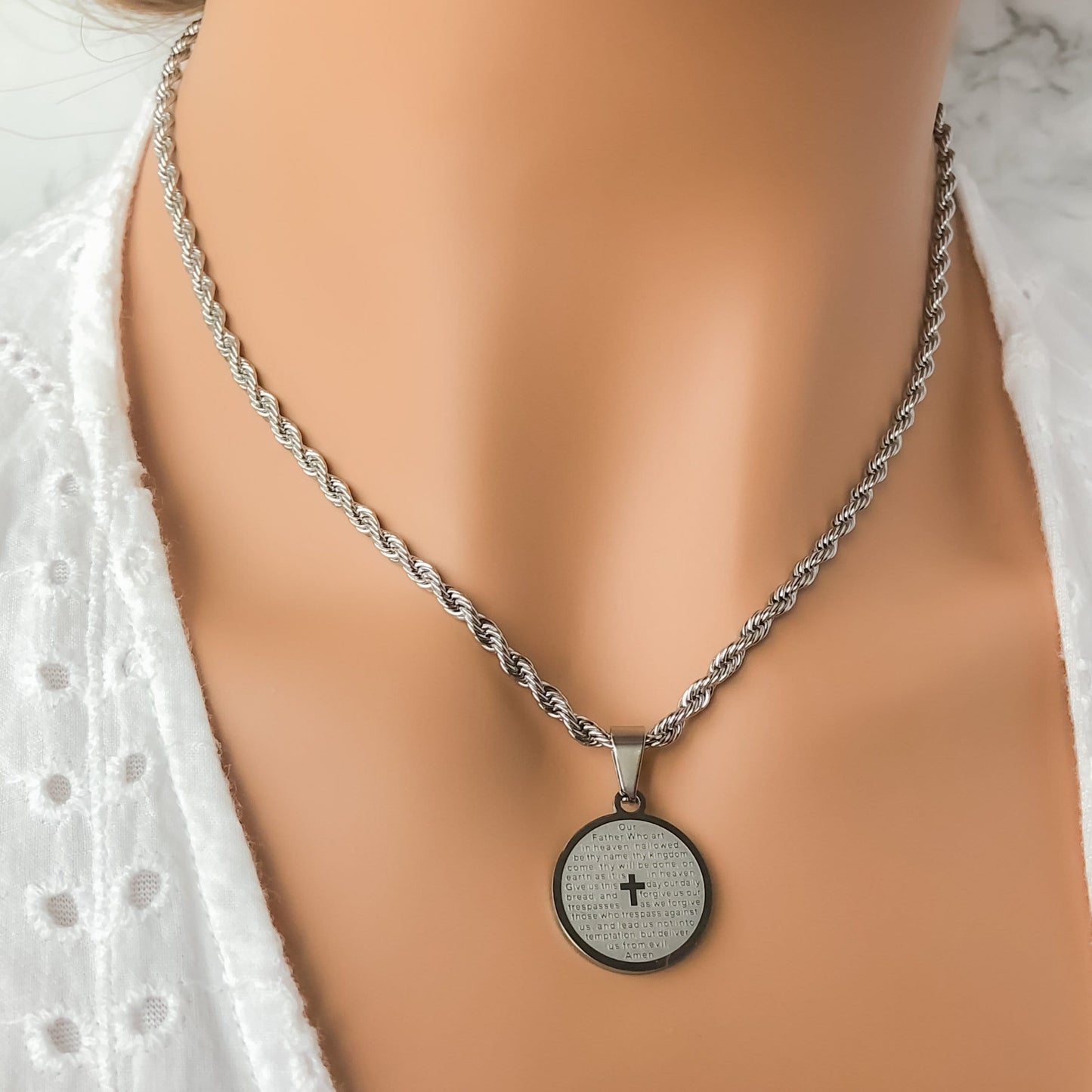 Lord’s Prayer Medallion - Krave & Co | Stylish Jewelry and Accessories. Shop our Sale.