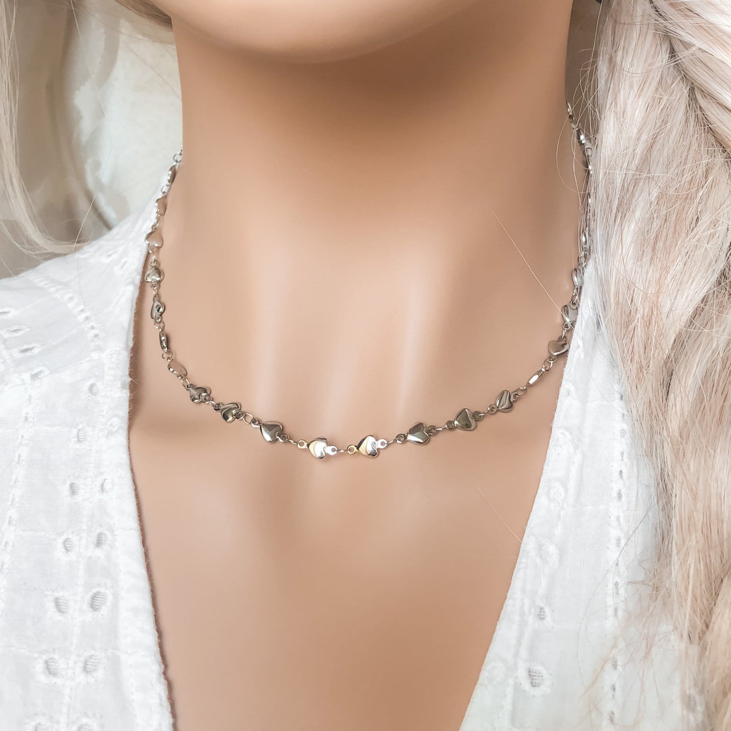 Heart Choker - Silver - Krave & Co | Stylish Jewelry and Accessories. Shop our Sale.