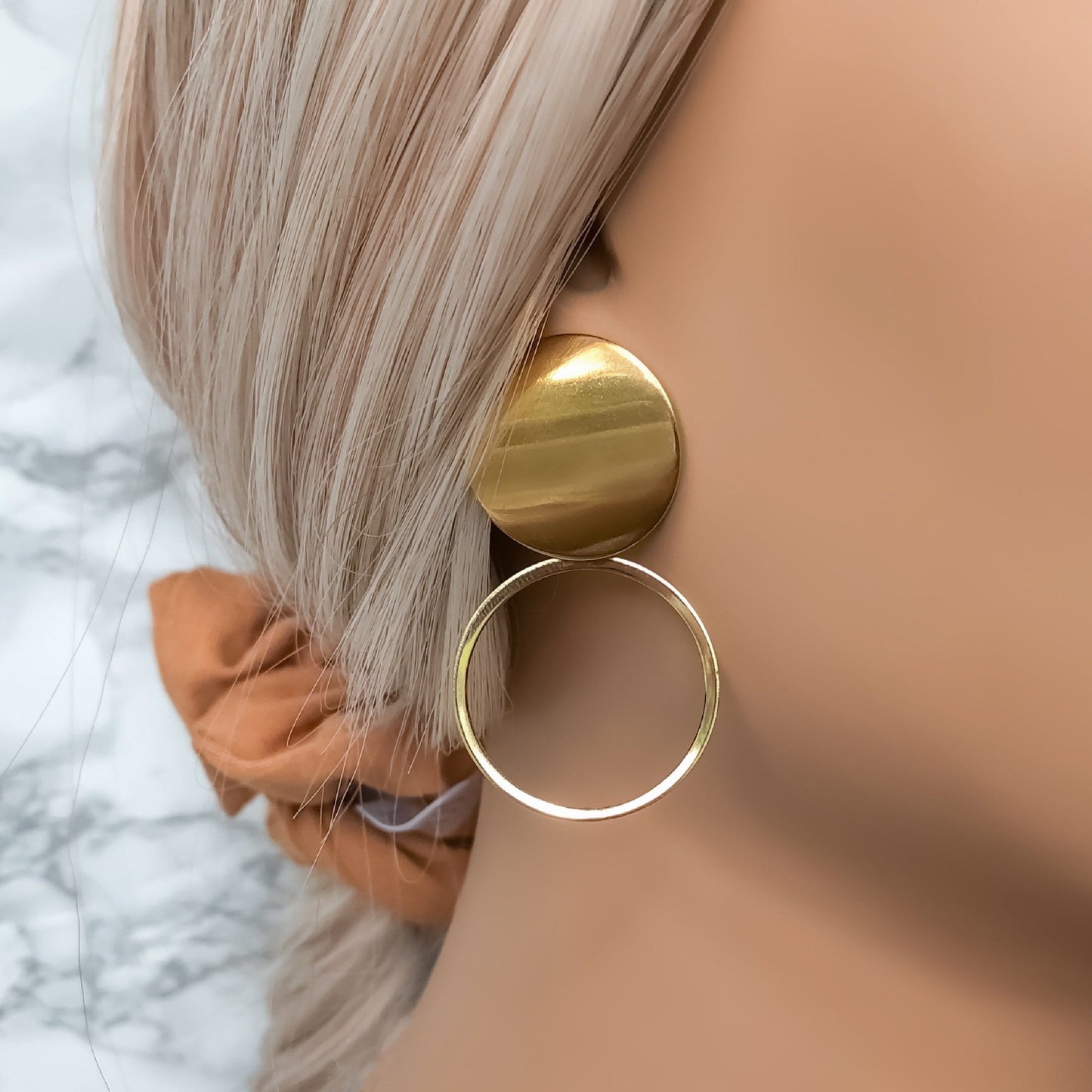 Circle Stud Earrings