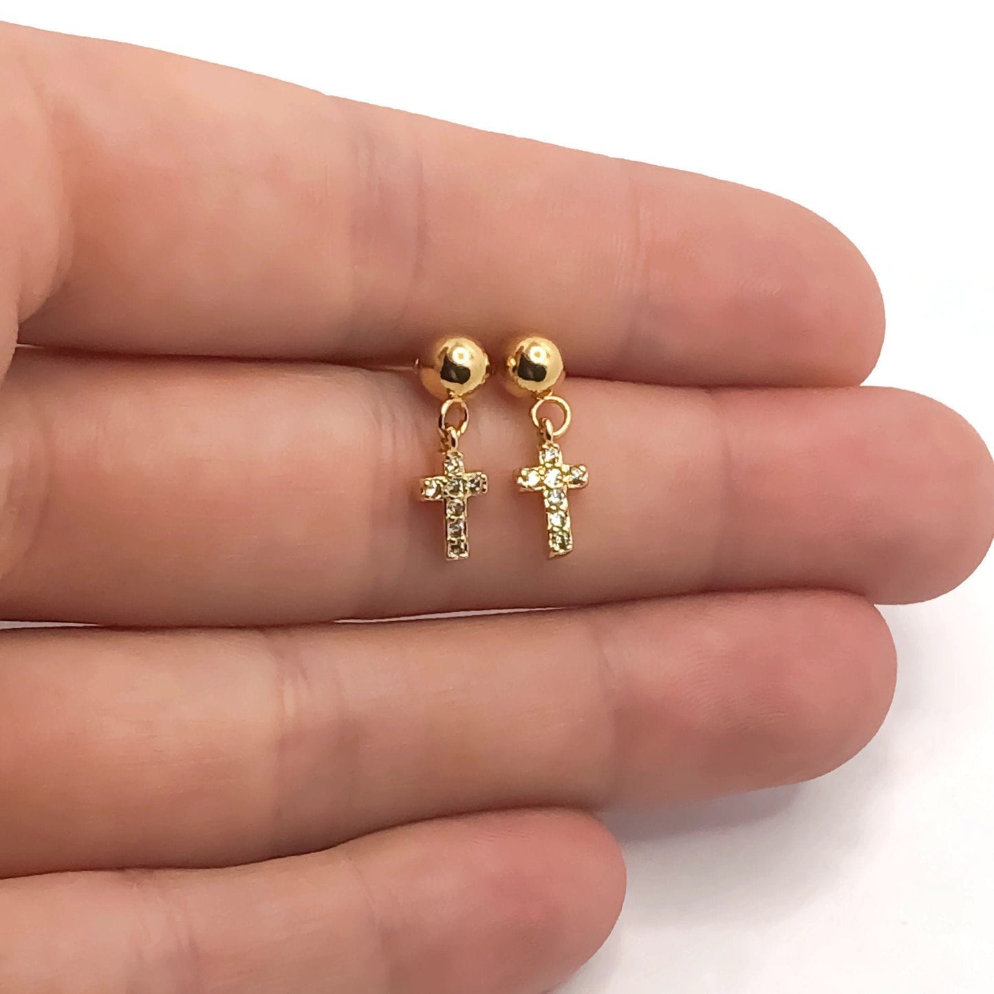 Tiny Cross Studs - Krave & Co | Stylish Jewelry and Accessories. Shop our Sale.