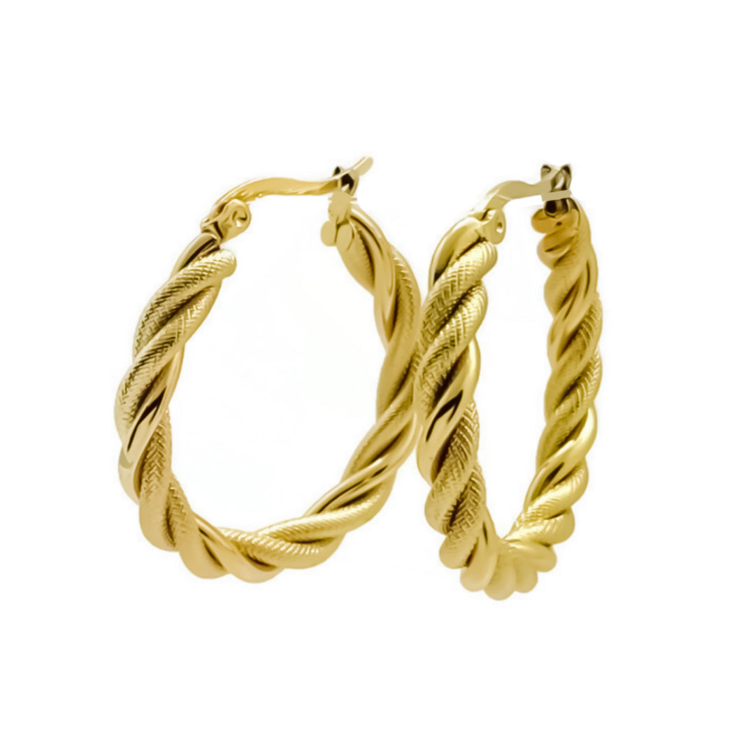 Thick Twisted Hoops