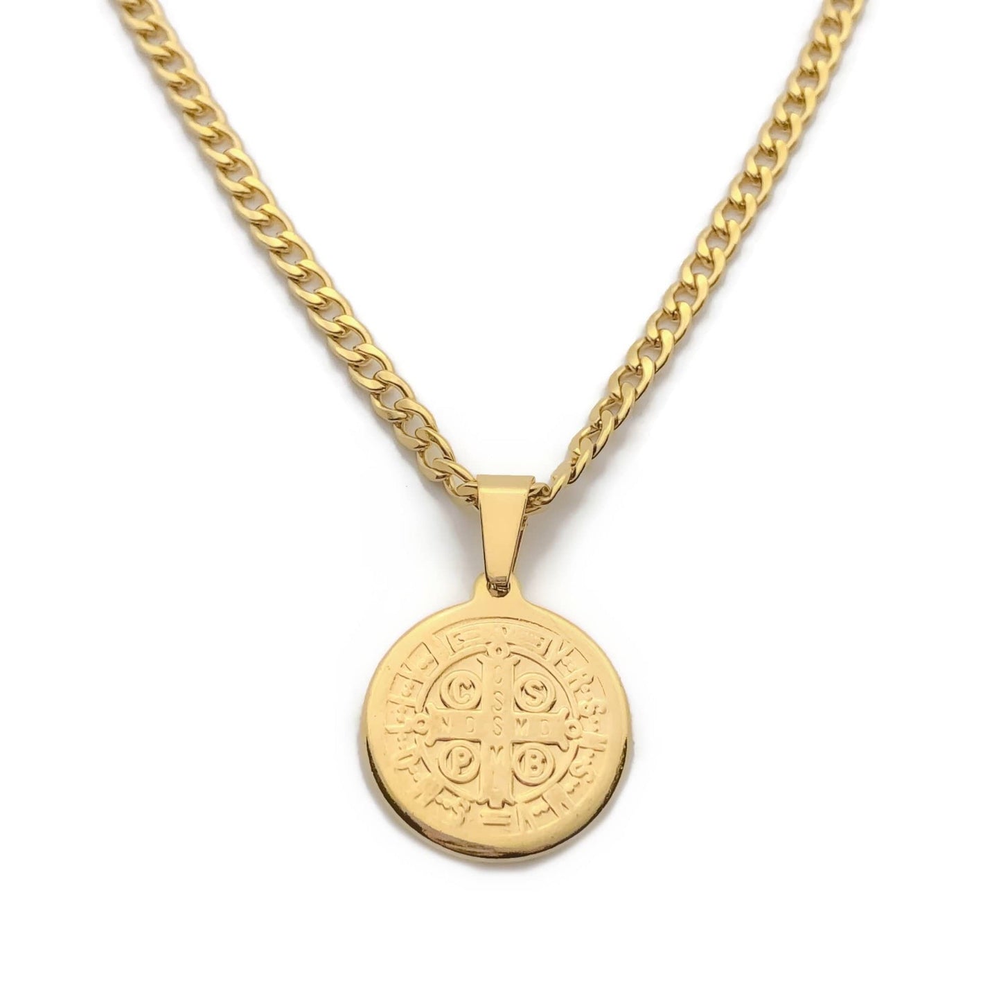 Saint Benedict Necklace (2 sides) - Krave & Co | Stylish Jewelry and Accessories. Shop our Sale.