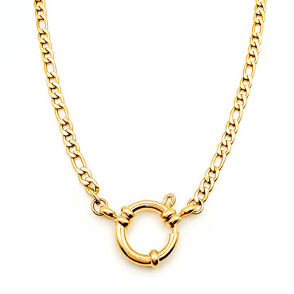 4mm Figaro Ring Chain