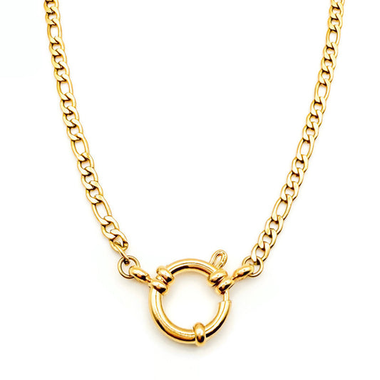 4mm Figaro Ring Chain
