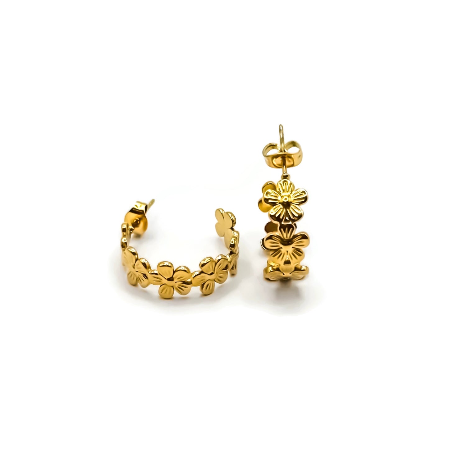Flower Half Hoops