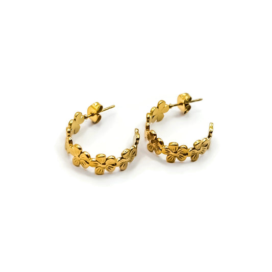 Flower Half Hoops