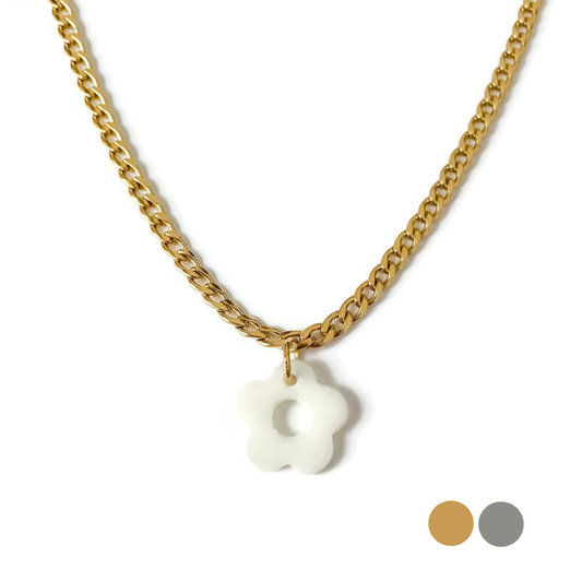 White Flower Necklace