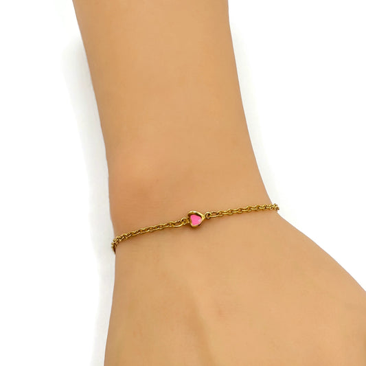 Heart You Bracelet - Pink