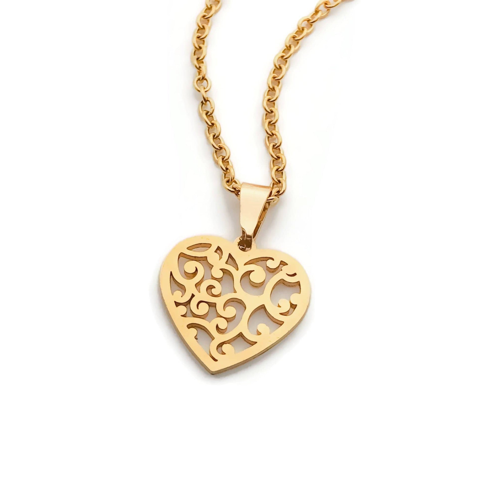 Hollow Heart Necklace - Krave & Co | Stylish Jewelry and Accessories. Shop our Sale.
