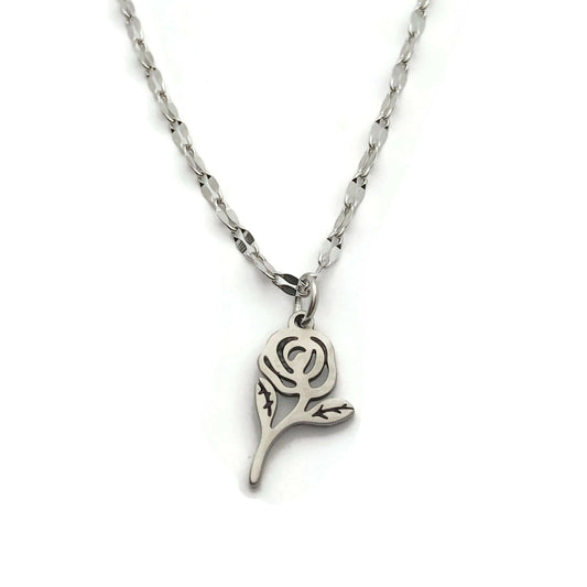Small Rose Necklace - Krave & Co | Stylish Jewelry and Accessories. Shop our Sale.