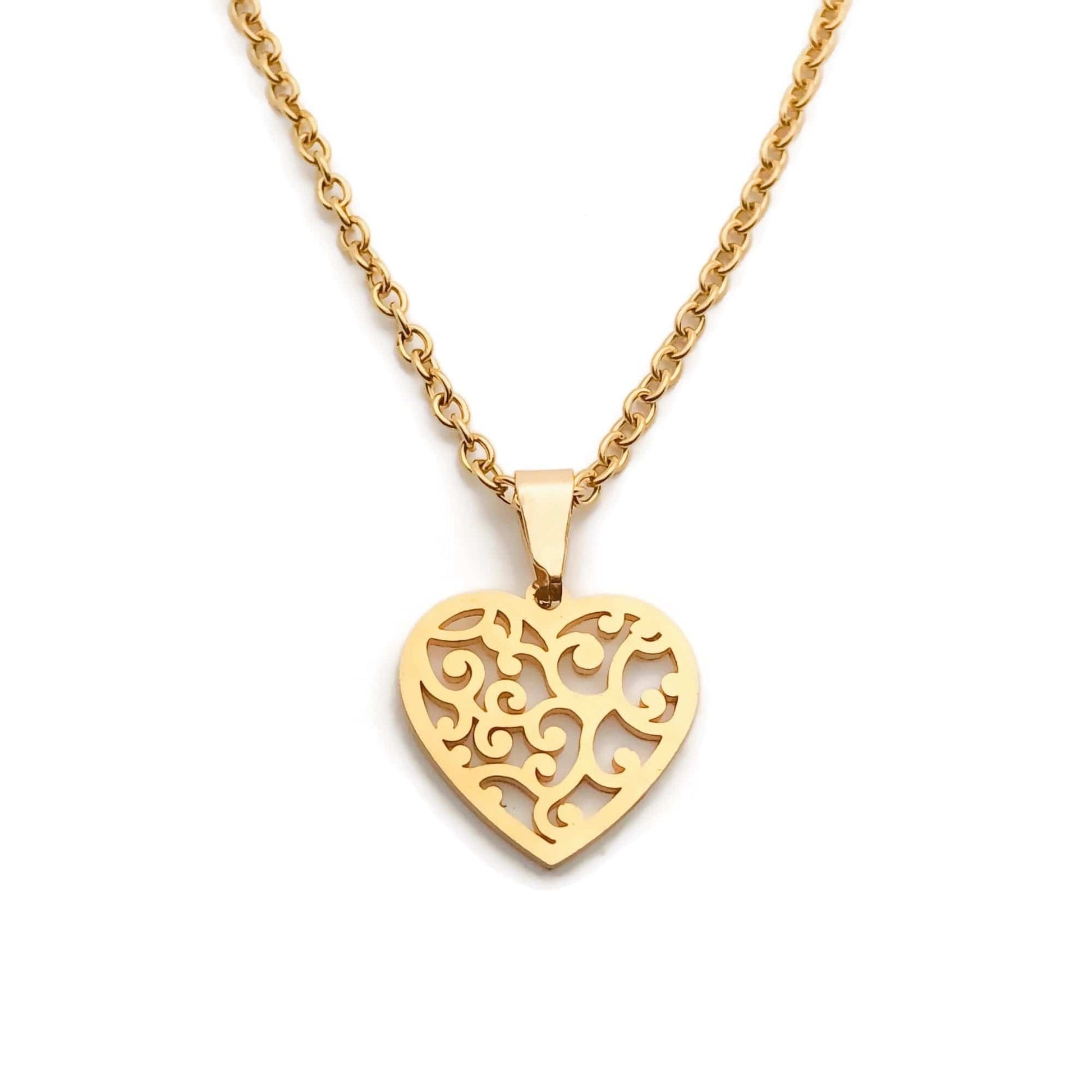 Hollow Heart Necklace - Krave & Co | Stylish Jewelry and Accessories. Shop our Sale.