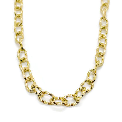 Textured Chain w/ Spring Clasp