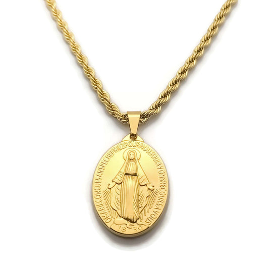 Our Lady of Graces Necklace *2 Sides - Krave & Co | Stylish Jewelry and Accessories. Shop our Sale.